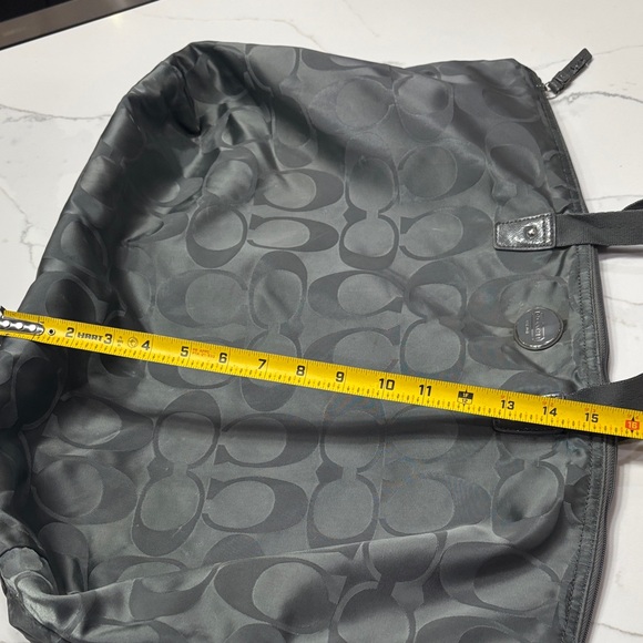 Coach Signature Gray Tote Bag - Picture 6 of 13